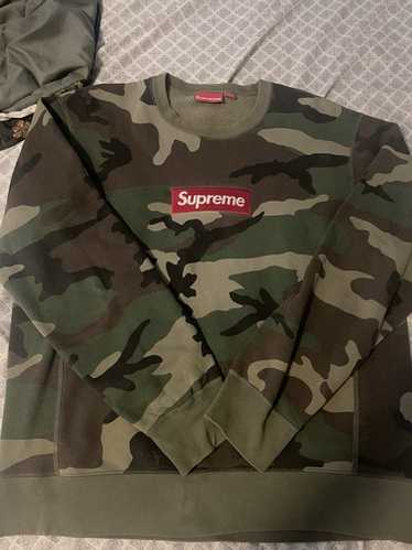 Supreme Box Logo Crewneck Woodland Camo – SARUGENERAL