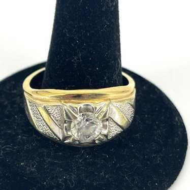 14k gold and ruby ring, size 12.5 (LIND) 14k gold and ruby ring, size 12.5 (LIND)
