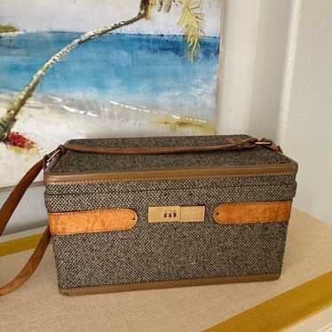 Hartmann luggage vintage suitcase トランク vintage HARTMANN suitcase LEATHER luggage bag 25x19x8 brown
