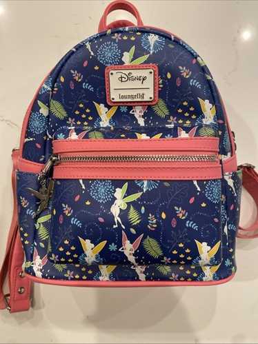 【Loungefly】Disney ティンカーベル 総柄 バックパック ピンク Amazon.com | Loungefly Women's Disney Pink Tinkerbell Glow