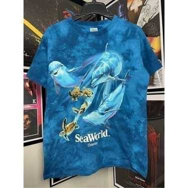 Vintage 90s SeaWorld Dolphins T Shirt Size Large VTG … - Gem