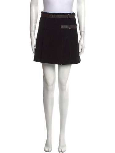 スカート MiuMiu SKIRT (MG2526SOOO17NJ F063H) Miu Miu/ミュウミュウ｜ダーク グレー モヘヤ ブレンド ミニ