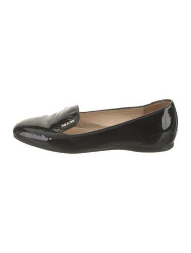 Prada Patent Leather Loafers Black Semi-Pointed T… - image 1