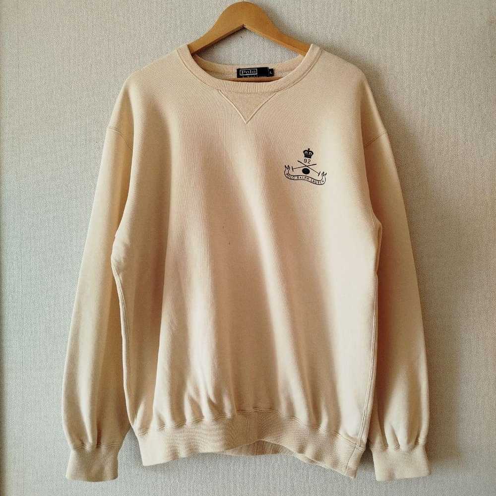Polo Ralph Lauren Pre-V Trainer, Ecru, Size L, Ma… - image 1