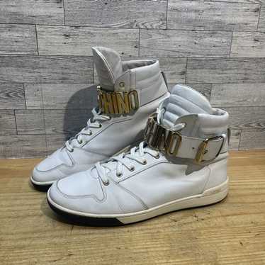 スニーカー Moschino SS25 (MB15053G0M GR000A) Sneakers with logo Moschino - SchaferandweinerShops France