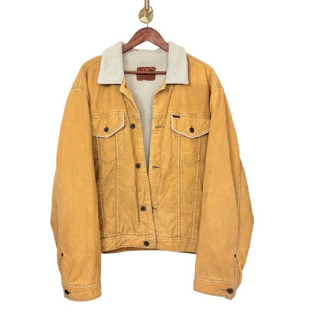 VTG Polo Ralph Lauren Corduroy Sherpa Mens Size L… - image 1