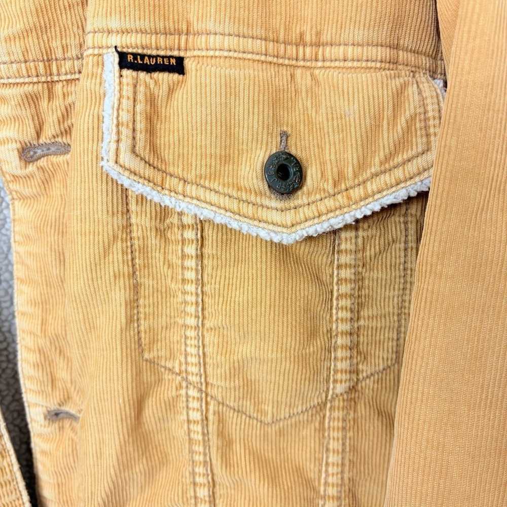 VTG Polo Ralph Lauren Corduroy Sherpa Mens Size L… - image 4