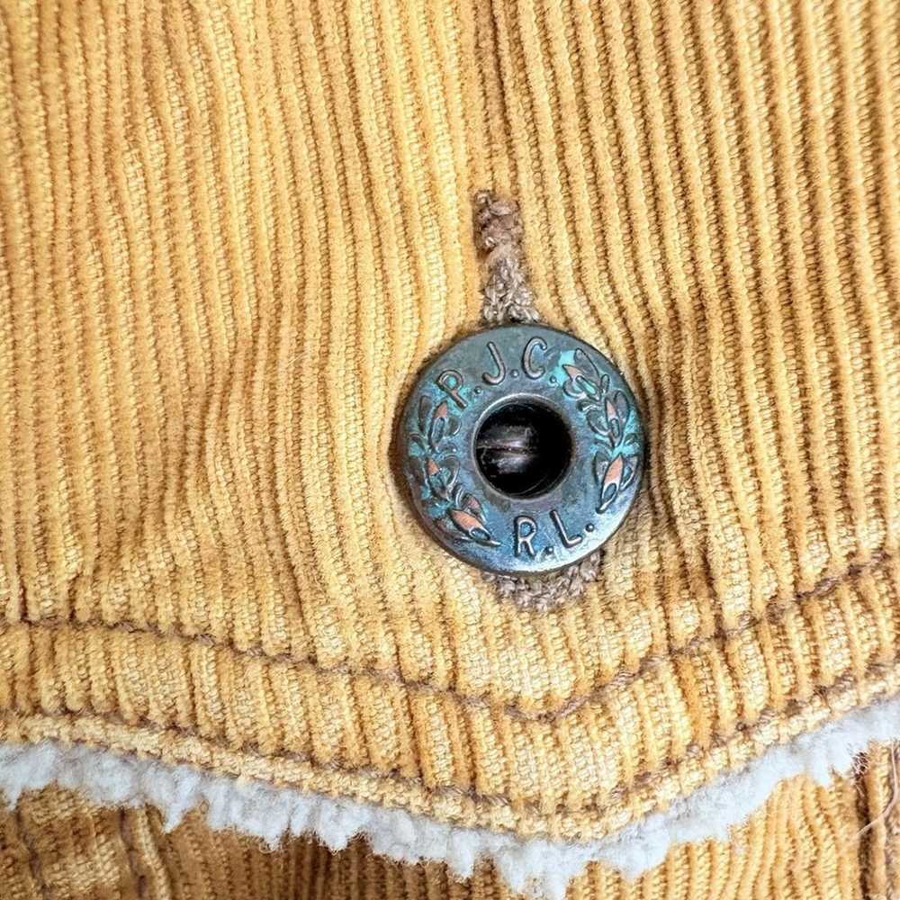 VTG Polo Ralph Lauren Corduroy Sherpa Mens Size L… - image 7