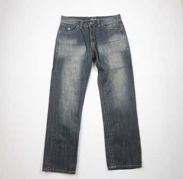 パンツ 2000's pelle pelle rigid denim pants 00s PELLE PELLE Denim Cargo Pants 青 W34×L33 ペレペレ デニム
