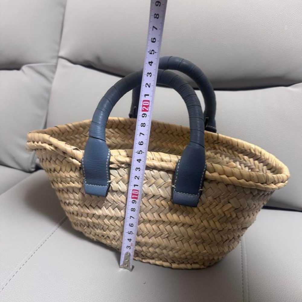 関税送料込- CHLOE MARCIE MINI BASKET BAG Chloe Marcie Basket Bag Raffia and Leather Small Brown