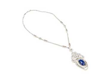 Art Deco sapphire necklace - Gem