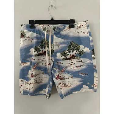 Polo by Ralph Lauren Vintage Beach Print Swim Tru… - image 1