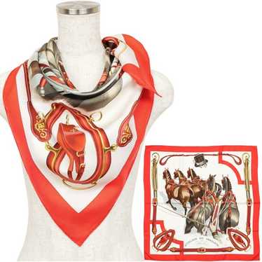 カ*ネ様 値下げ！HERMES ATTELAGE EN ARBALETTE シル Attelage en Arbalete forever scarf 90 - Brown | Hermès USA