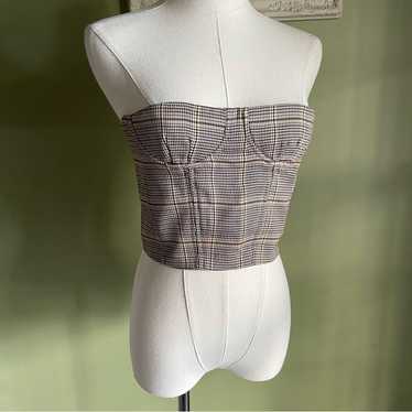 rokh ベアトップ rokh チューブトップ ベアトップ BUTTON DETAILED TUBE TOP