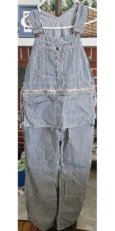 Vintage Big Mac Hickory Stripe Distressed Overalls, W… - Gem