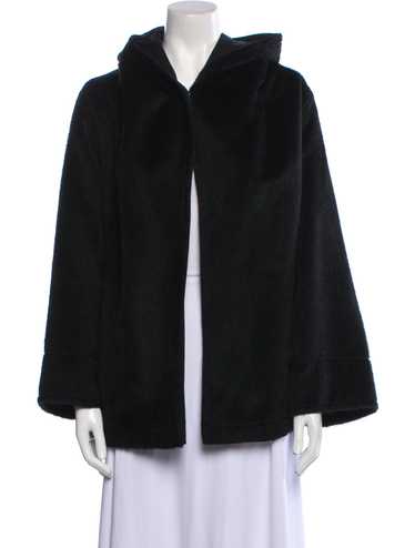 Max Mara Alpaca Hood Coat - Gem