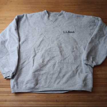 トップス 80's llbean.champion reverseweave medium VTG *CUT* LL Bean Champion Reverse Weave Warmup Sweatshirt