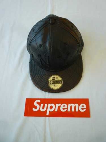 2007 VINTAGE PURPLE SUPREME LEATHER SIDE BOX LOGO NEW ERA