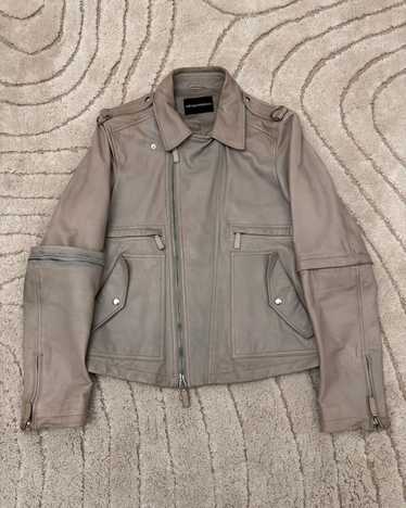 Emporio armani vintage leather biker jacket - Gem