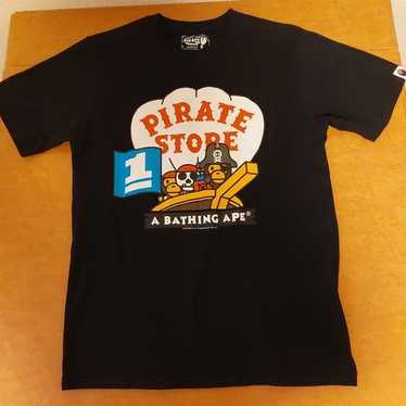 A Bathing Ape Bape Pirate Store Ape Head Crossbones Tee
