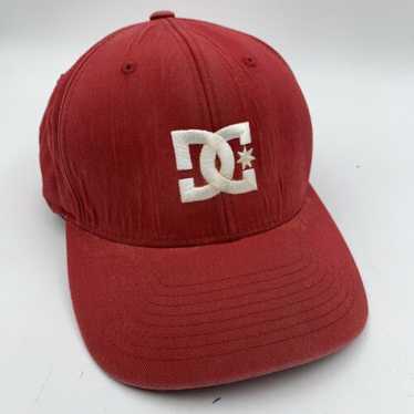 DC Shoes Fitted Hat Sz S/M Red Flexfit