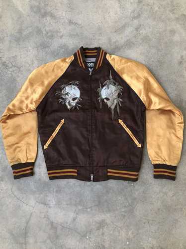 Sukajan souvenir jacket back - Gem Sukajan souvenir jacket back - Gem