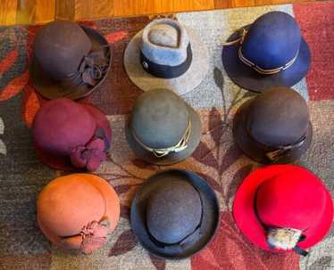Lot of 9 Women’s Hats Assorted One Size Brim Hats 