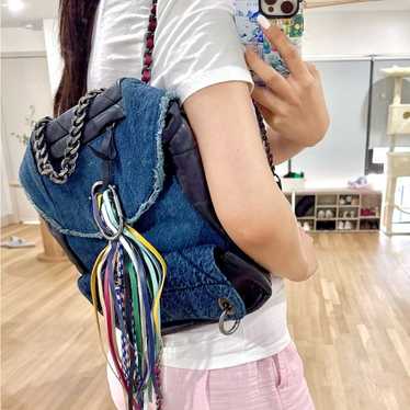 バッグ 00s archive Y2K DIESEL DENIM backpack Diesel Men Y2K Archive 00S Shoulder Bag Stylish Designer