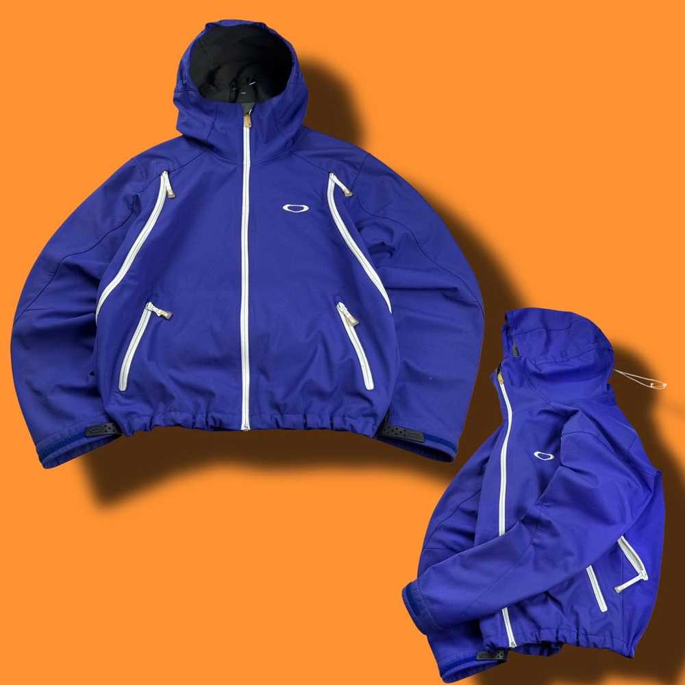 Oakley × Streetwear × Vintage 00s Oakley Vintage Softshell Waterproof Hooded Jacket Y2K