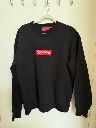 Supreme Box Logo Crewneck Medium Heather Gray Sweatsh… - Gem
