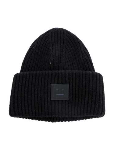 Acne Studios - Large face logo beanie - Black