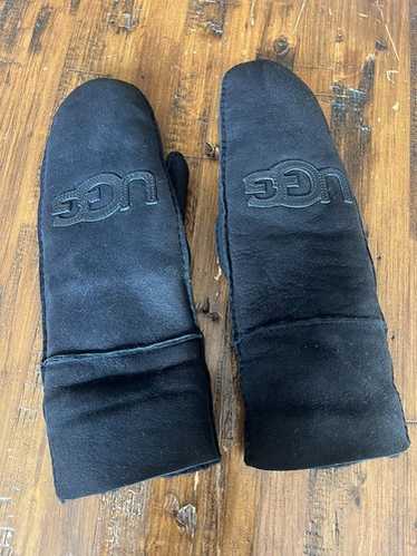 UGG LOGO MITTEN ブラック S/M UGG® Sheepskin Embroider Mitten for Women | UGG®