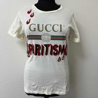 GUCCI - 最終値下げ　GUCCI SPIRITISMO Tシャツ　S size GUCCI グッチ ヴィンテージロゴ プリント オーバーサイズTシャツ