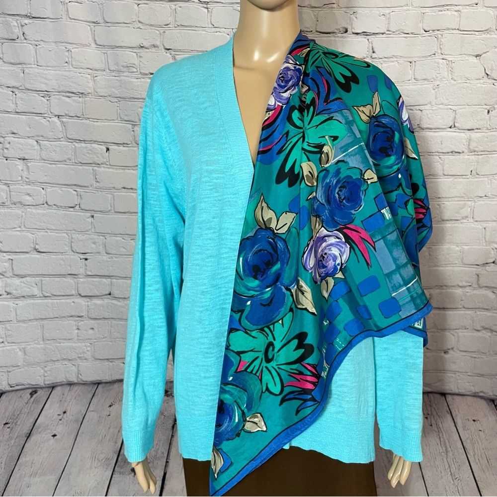 Albert Nipon Vintage Albert Nipon 100% Silk Flora… - image 1