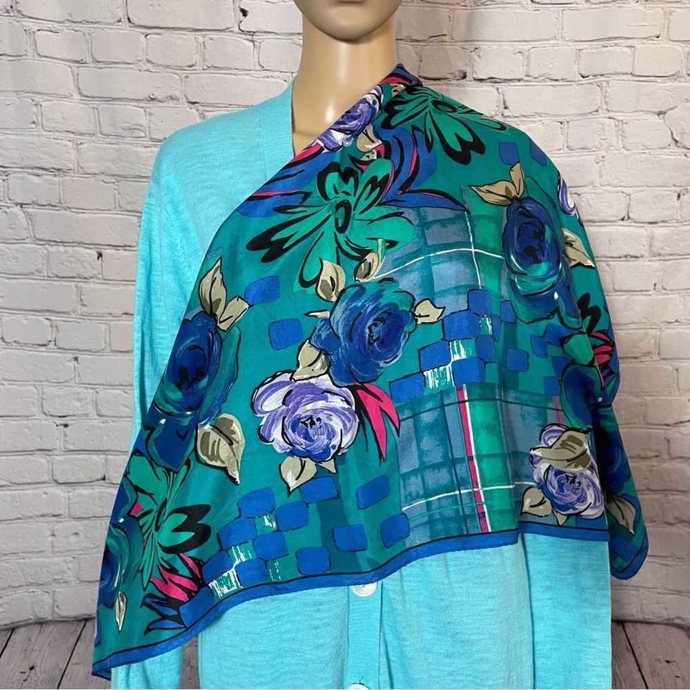 Albert Nipon Vintage Albert Nipon 100% Silk Flora… - image 2