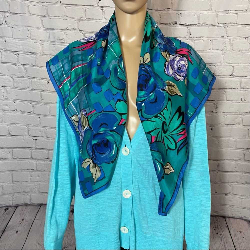 Albert Nipon Vintage Albert Nipon 100% Silk Flora… - image 3
