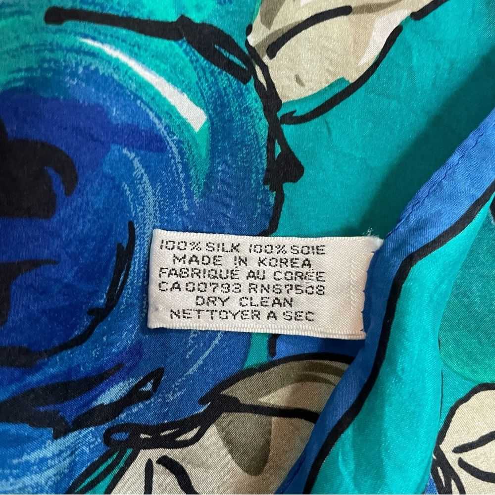 Albert Nipon Vintage Albert Nipon 100% Silk Flora… - image 8