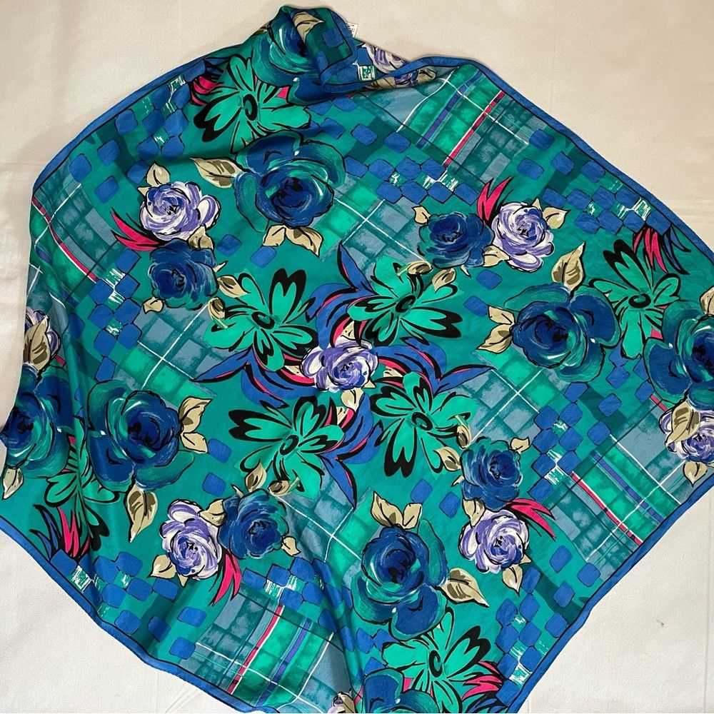 Albert Nipon Vintage Albert Nipon 100% Silk Flora… - image 9