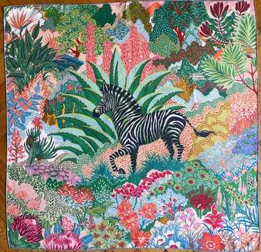 Hermes silk scarf 