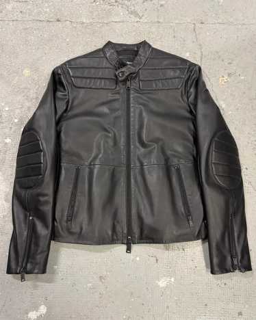 Emporio armani vintage leather biker jacket - Gem