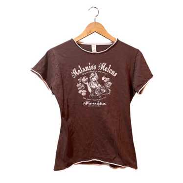 [TOOMUCHTAX] / ☆ VINTAGE GARDEN BABY T-SHIRT / BROWN Small 1985 Vintage Single Stitch Busch Gardens Tampa