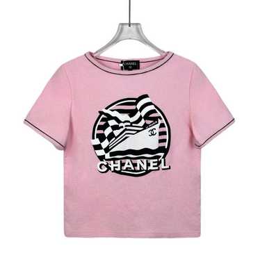 CHANEL ピンク ロゴ刺繍 Tシャツ 38/40 Chanel pink shirt - Gem