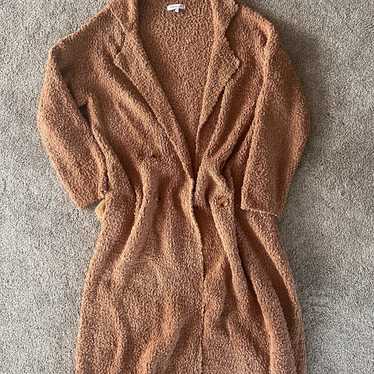 トップス vintage brown faded cardigan Reclaimed Vintage neat fit knit cardigan in brown | ASOS