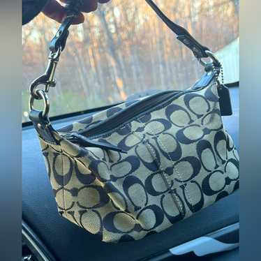 Vintage 90s black coach handbag - Gem