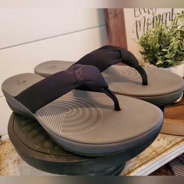 Clarks Cloudsteppers Arla Glison Wedge Sandals Siz