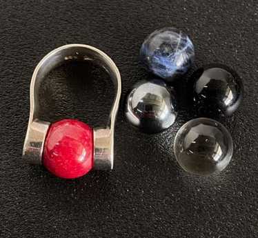 Sterling silver interchangeable stone - Gem