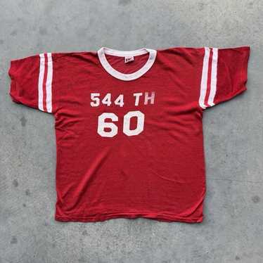 60s〜70s mason football Tシャツ サイズ42ー44 MASON 60s ビンテージ フラタニティ レーヨン フットボール T