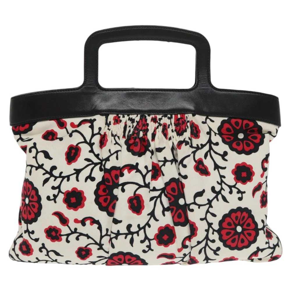 Miu Miu Miu Miu Hand Bag Canvas Leather 2way Whit… - image 2