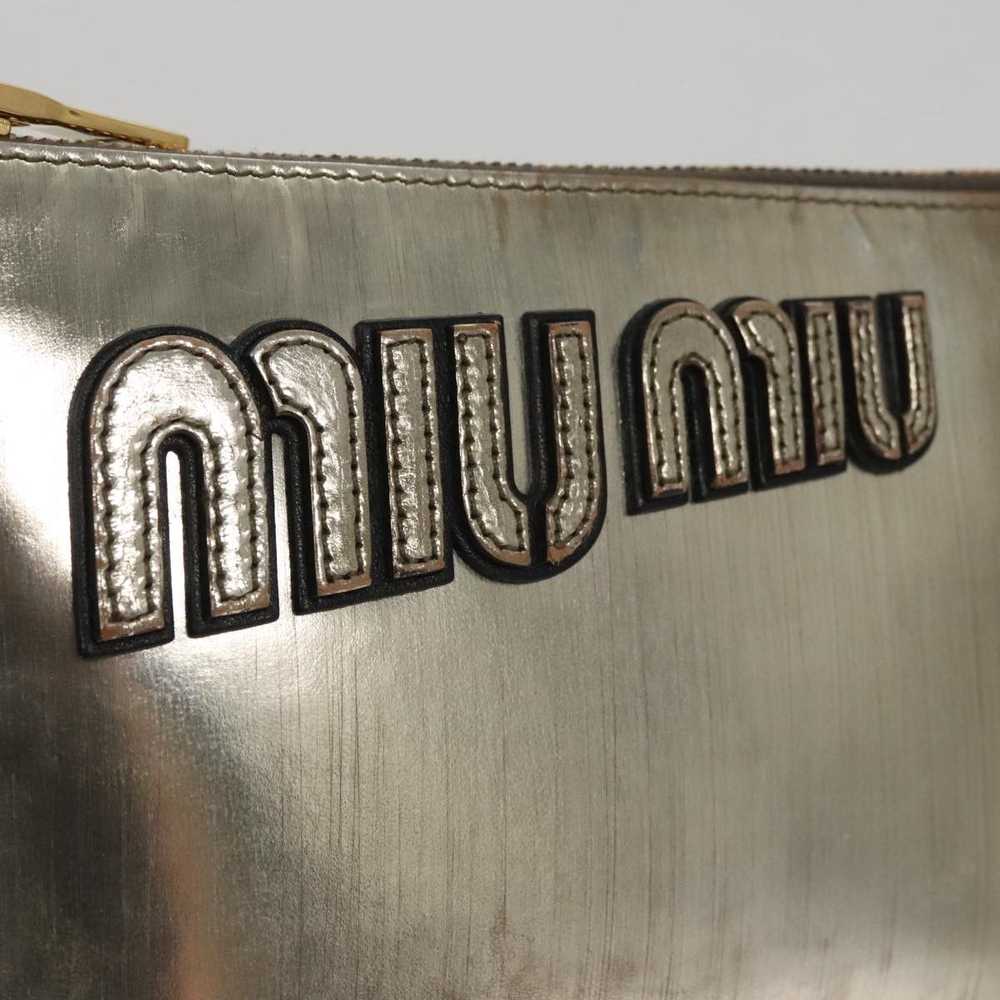 Miu Miu Miu Miu Clutch Bag Enamel Gold - image 10
