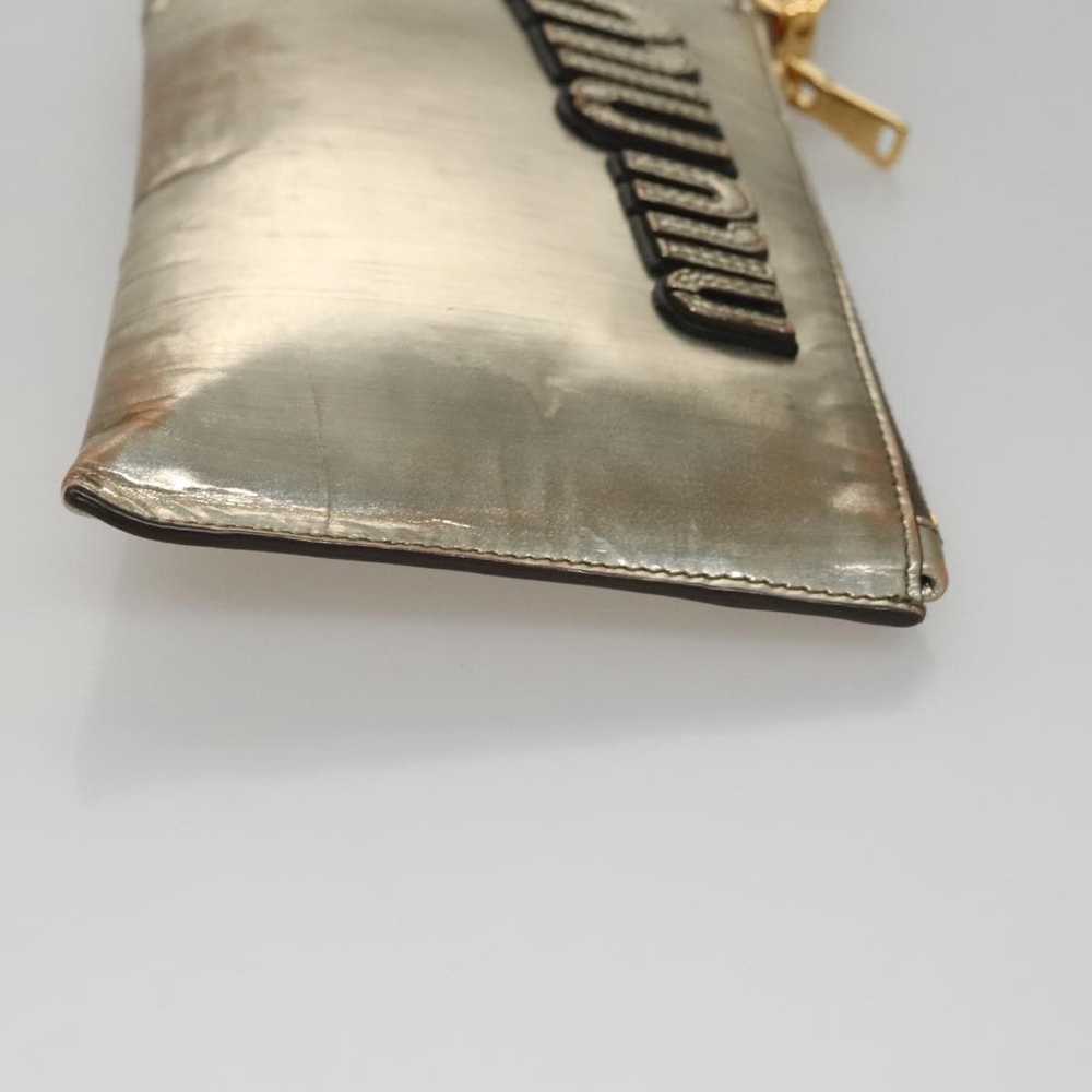 Miu Miu Miu Miu Clutch Bag Enamel Gold - image 3